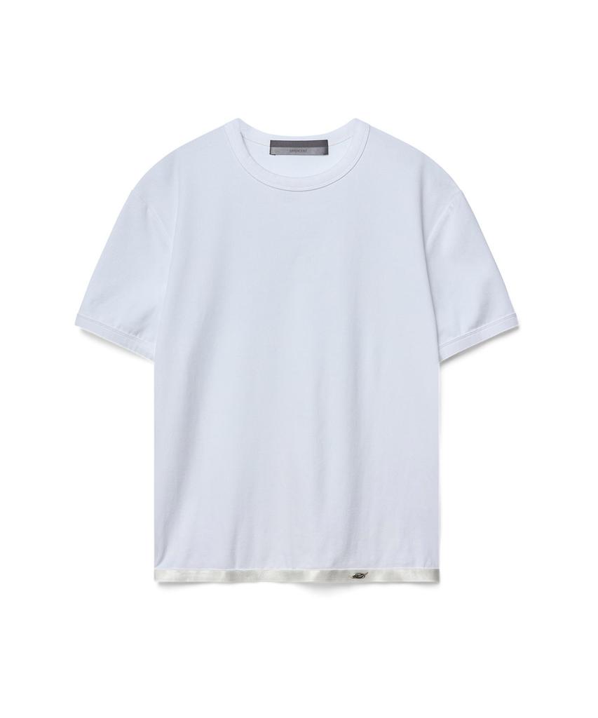 51Peosenteu Ribbed T-Shirt - White