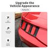 Car Taillight Lamp Decoration Covers ABS Decoration For Ford Mustang 2024 Up Exterior Accessoriess ,Carbon Fiber Black