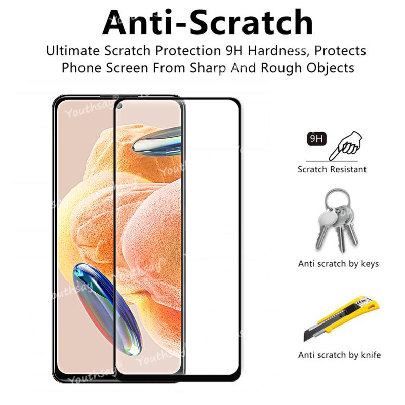 For Xiaomi Redmi Note 12 Pro Glass Redmi Note 12 Pro Tempered Glass Full Glue Screen Protector Film Redmi Note 12 Pro Plus Glass