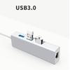 Aluminum USB 3.0 RJ45 Gigabit Adapter & 3-Port Hub