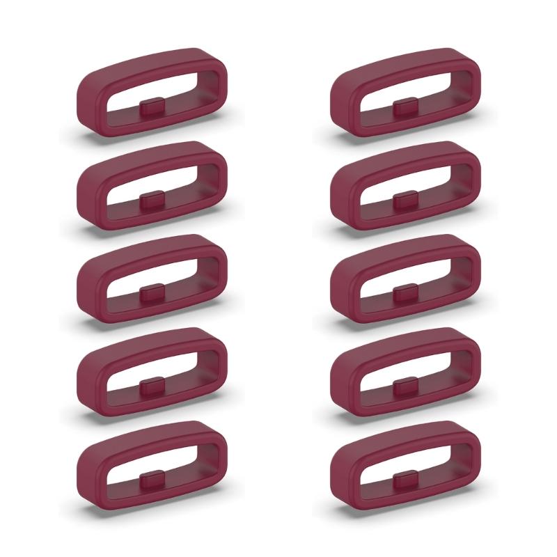 Smartwatch Strap Retainer Replacement Silicone Fastener Ring 18mm / 20mm / 22mm Wristband Keeper Holder Belt Loops 10pcs