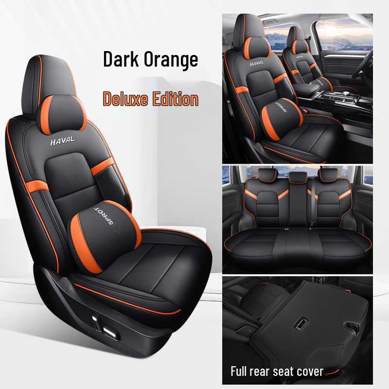 Haval Big Dog PLUS Perforated Leather Seat Cover: Trendy Fun & Wild Edition, Full Coverage, All-Season Cushion for 26 Models