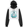 Nowość Hatsune Miku Bluza Cropped z Kocimi Uszami - Nadruk Pięknej Dziewczyny, Casualowa, Luźny Krój