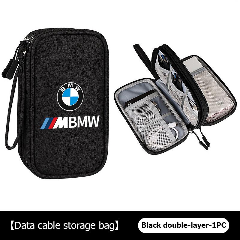 For BMW 3 Car Styling Digital Storage Bag Oxford Cloth Cable Tools Travel Purse For BMW M Sport M2 M3 M4 M5 M6 E46 E90 E60 F10 F20 E87 X3