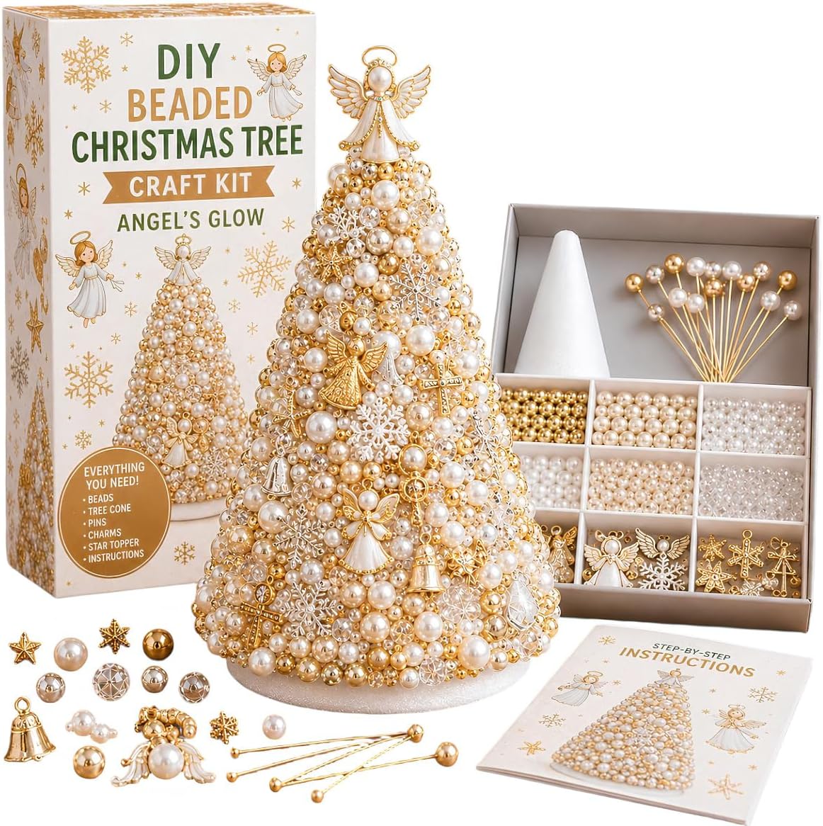 NIEUW Handgemaakte DlY Kralen Kerstboom Maakpakket Mini 3D Parel Kerstboom Bureau Decoratie Kerst DlY Knutselbenodigdheden Creati Prepare glue