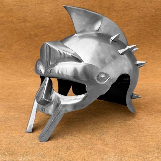 Greek Gladiator Helmet Maximus Decimus Meridius-Inspired Role-Play Armor for Collectors Enthusiasts