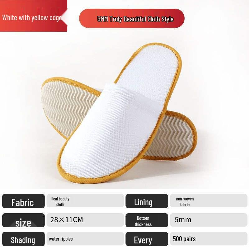 Luxurious Non-slip Hotel & Home Disposable Slippers