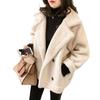 Lamb Wool Coat Women's Autumn and Winter New Granular Lamb Wool Thickened Fur Integrated Small Locomotive Suit