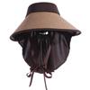 Foldable Sunshade Hat Detachable Shawl Empty Top Sun Hat New Design Straw Cap  Outdoor