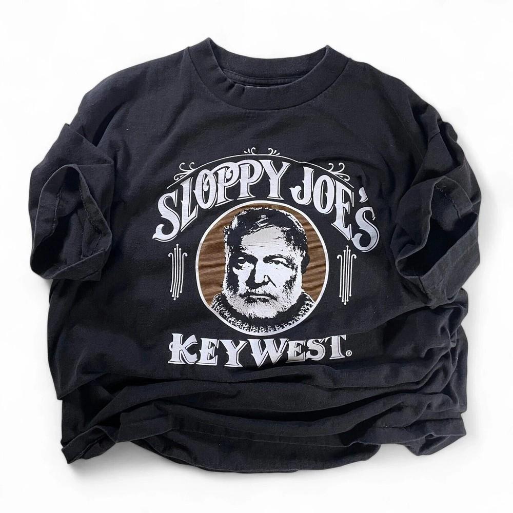 Винтажная футболка 90-х Sloppy Joe s Bar Key West Эрнест Хемингуэй Размер S-4XL Унисекс M