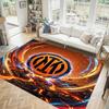 Borussia Dortmund Design Crystal Velvet Carpet Cozy Non?Slip Printed Rug For Bedroom Living Room Entrance
