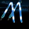 Worker Cruise Lanyards Keychain ID Badge Case Flashing Lanyards Card Holder LED Light Up Neck Strap