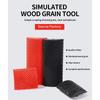 Safe Textured Paint Roller With Ergonomic Handle For Home Decoration Realistic Wood Effect Coating Tool