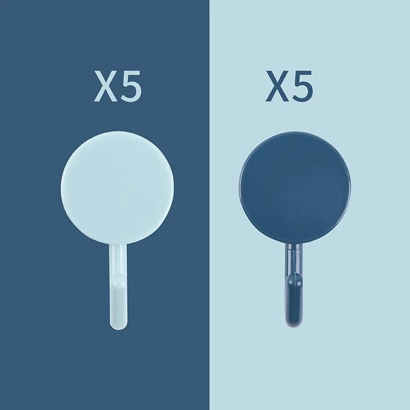 Nordic Round Adhesive Wall Hook: Strong, Traceless, Creative Plastic Design