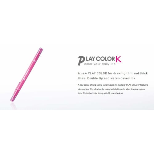Tombow Water-based Sign Pen Play Color K Blue WS-PK15 Water-based Pigment Marker