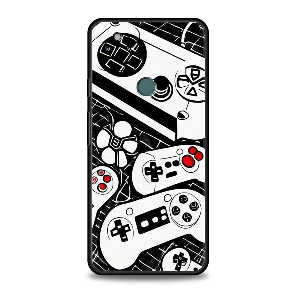 

Game Controller Graphic Phone Case Cover for Google Pixel 10 9 8 7 6 9A 8A 7A 6A Pro Shockproof Soft TPU 9 Pro XL Shell Capas Pixel 6