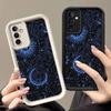JT24 Астрологічна карта з небесними Сонцем і Місяцем для Realme Huawei Honor 70 90 Infinix Tecno itel Motorola Google Усі моделі Ангельські очі М'який ТПУ Чохол для телефону