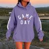 Hettegensere for kvinner Oversized gensere Langermet Uformell genser Hettegenser Topper