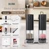 Electric Black Pepper Grinder, Stainless Steel Kitchen Tool with Reinforced Grinding Core