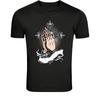 T-shirt Croix Mains Jointes Foi - Prière Religieuse Chrétienne