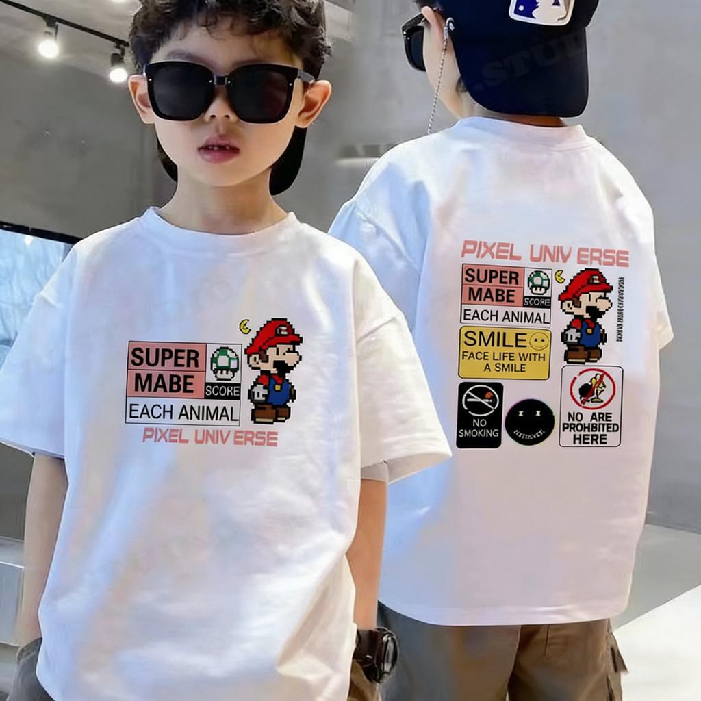 Children's T-shirt short sleeved cool cartoon comfortable printed boy's T-shirt