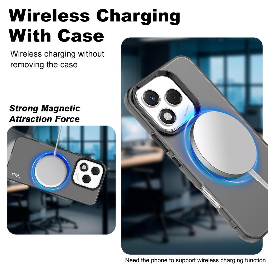IMAK For Honor 400 Lite 5G Case Compatible with MagSafe PC+TPU Protective Phone Back Cover