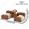 MOOXI House Furniture Series Bed Piano Drum Sets City Creative MOC Bricks Building Blocks Kids Toys Playing House Boy Girl Gifts