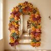 Vibrant Artificial Maple Leaf Garland Flexible Lifelike Autumn Leaf Hanging Vine Realistic UV Resistant Faux Fall Leaves Strings