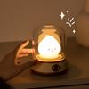 LED Bedside Lamp Flameless Candle Lamp Adjustable Brightness Timer Function Rechargeable Night Light LED Tea Light