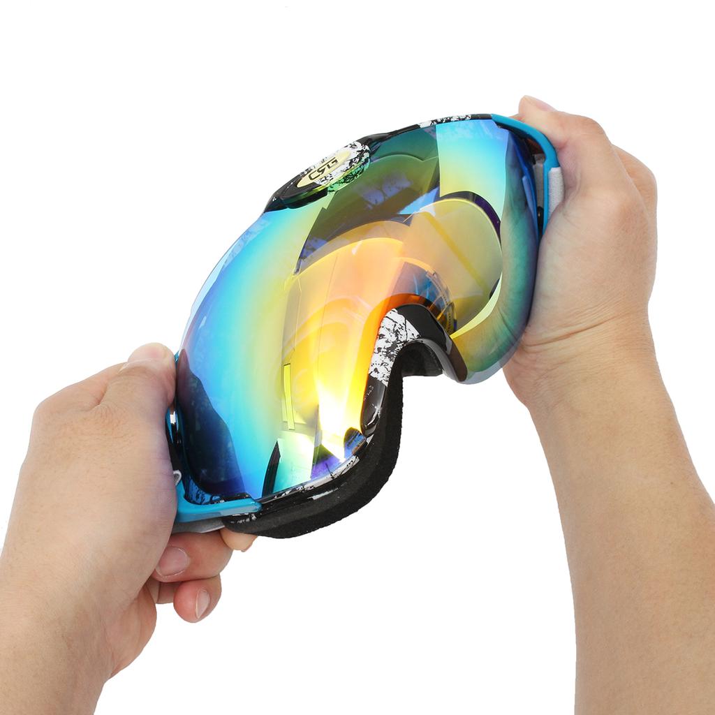 Buy Spherical Antifog UV Dual Lens Snowboard Snowmobile Ski Goggles