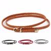 8 Colors for Choose Casual Women Party Thin Pin Buckle Woven Braided Belt Waist Strap Waistband