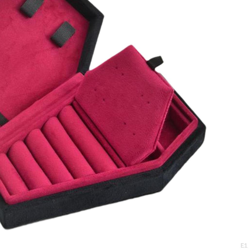 Sarg Schmuckschatulle Halter Aufbewahrungskoffer Halloween Dekor für Ohrringe Halsketten