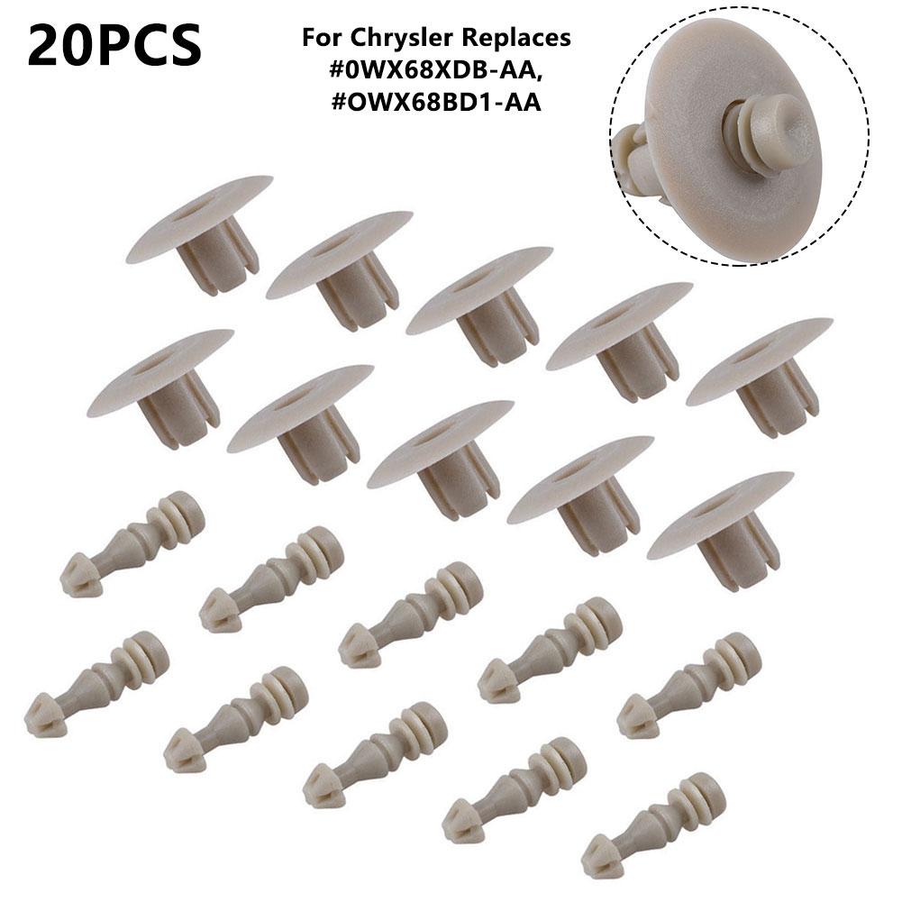 Retainer Fastener Panel Clip 2005 20PC Beige Panel