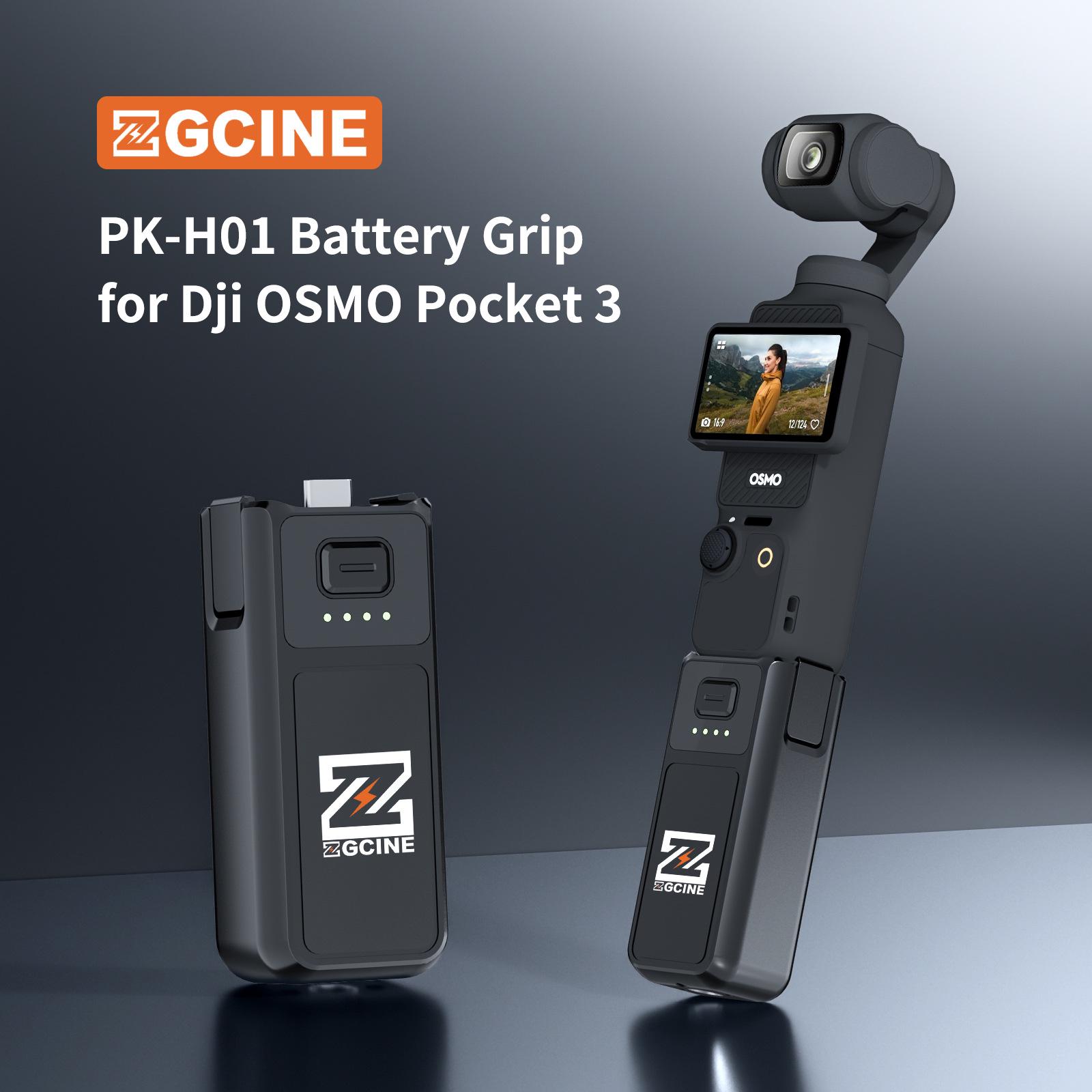 

ZGCINE Pocket Power Handle PK-H01 for DJI Pocket 3/4 with Extended Battery PK-H01