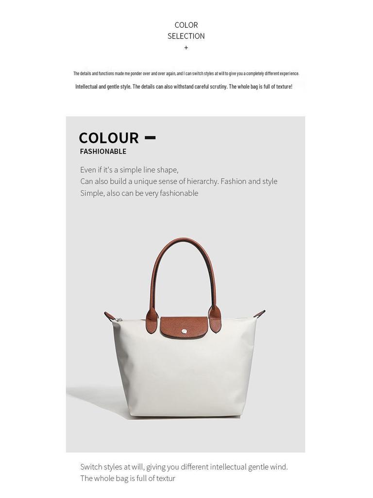2025 Women's Lightweight Waterproof Nylon Dumpling Crossbody Tote