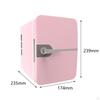 4L Mini Fridge Freestanding Beverage Refrigerator Cooler 30W Portable Drinks for Livingroom