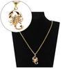 Fashion Men Golden Scorpion Pendant Hip-hop Chain Necklace Party Club Gift