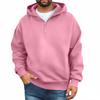 Men's Casual Zippered Hoodie Loose Fit Sweatshirt for Everyday Wear