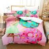 Mis Pastelitos Bedding Set Single Twin Full Queen King Size Bed Set Aldult Kid Bedroom Duvetcover Sets Anime bed sheet set
