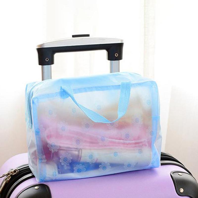 Large Capacity Floral Waterproof Makeup Bag Toiletries And Shower Supplies Storage Bag