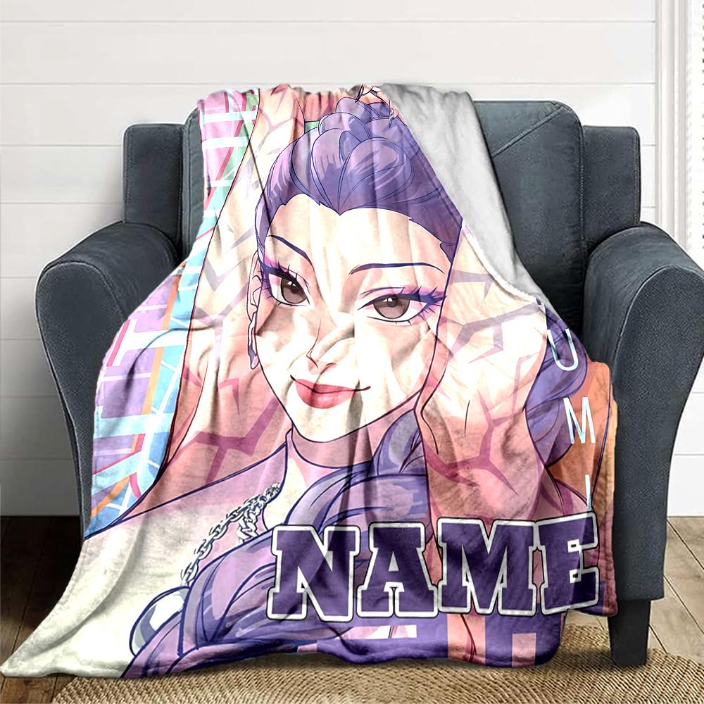 Custom Name Hunter'S Purple Dream Party Blanket For Couch Bed Plush Cozy Fuzzy Blanket Super Soft Warm Blankets For Fall And Winter 0916206