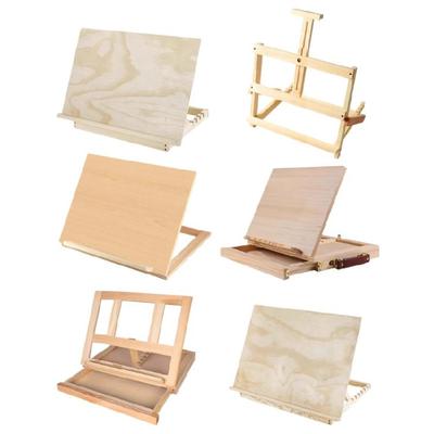 Compacts Foldable Artist Sketching Easel For Artists Brushes And Art Materials Adjustable Height Wooden Painting Easel