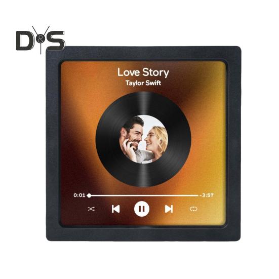 

Музыкальный альбом Магнит на холодильник USB Перезаряжаемый музыкальный плеер Love Story Домашний офис Кухня Магнит на холодильник Украшение B