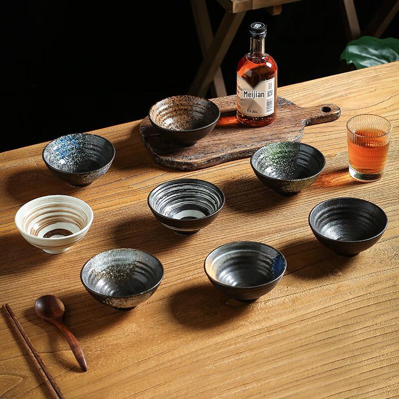 Ru Han Japanese Style Spiral Ceramic Soup & Rice Bowl