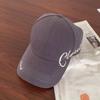 Can tie high ponytail baseball cap women's summer big brim sun protection visor black face small empty top cap