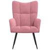Relax Chair In Pink Velvet
