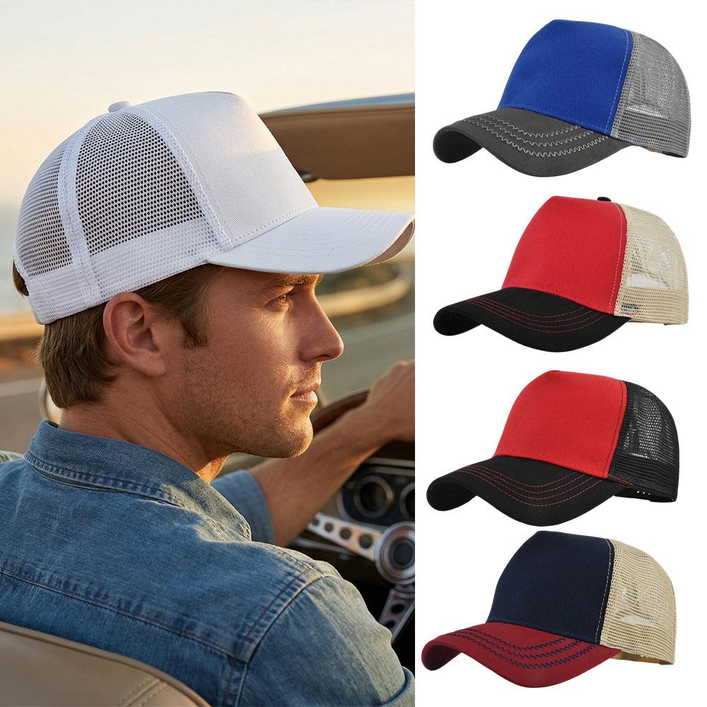 Unisex Sports Quick-Dry Mesh Baseball Cap Adjustable Snapback Dad Hats for Women Men Hip Hop Hat Sun Protection Baseball Cap