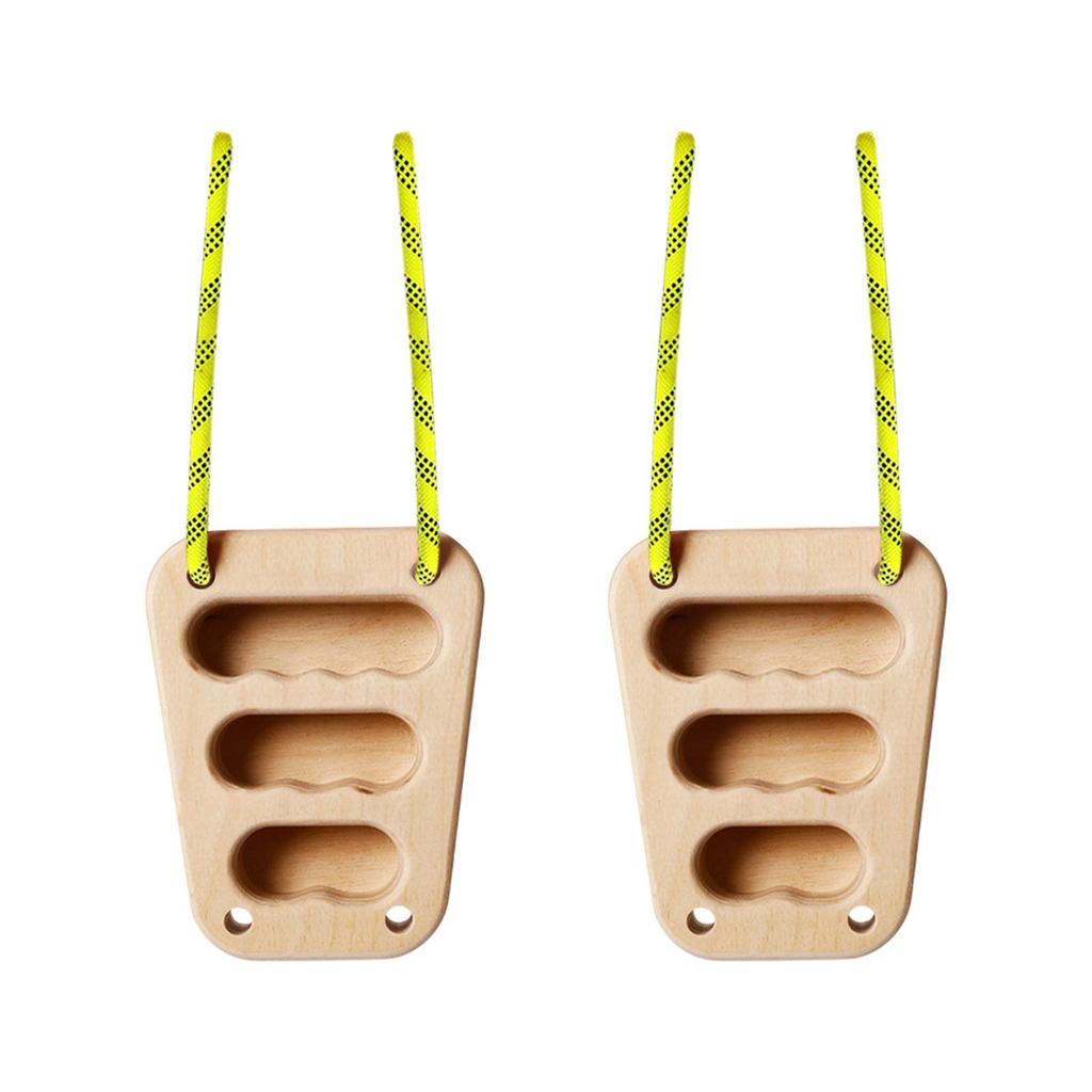 2x Wood Hangboard Rock Climbing Holds Fingerboard Finger Strengthener Easy to Use Smooth Training