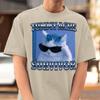 Tummy Ache Survivor Funny Cat Meme T-shirt Gift for Woman Goofy Ahh Cats Tee Shirt Trendy Summer Clothes Ironic T-shirt