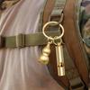 Survival Whistle Vintage Brass Coaching Whistle Auspicious Car Keychains Pendant Referee Training Whistles Outdoor Survival Tool